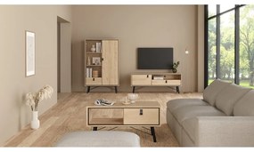 Маса за телевизор от дъбов декор в естествен цвят 150x60x40 cm Ry – Tvilum