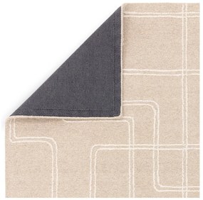 Бежов ръчно изработен вълнен килим 120x170 cm Ada – Asiatic Carpets