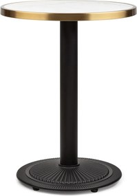 Blumfeldt Patras Jewel, мраморна маса, стил сецесион, Ø: 57,5 см., височина: 75 см., чугунена стойка