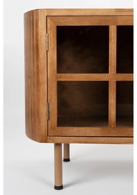 Маса за телевизор от масивно каучуково дърво в естествен цвят 150x55x38 cm Yaz – White Label