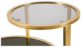 Кръгла масичка за кафе в златисто 40x50 cm - Mauro Ferretti