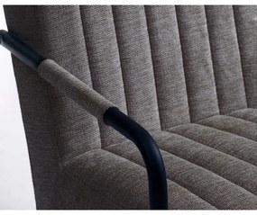 Тъмносиво кресло Trout – Unique Furniture