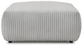 Светлосива табуретка от рипсено кадифе Lucien – Bobochic Paris