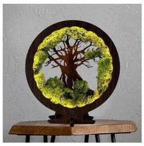 Li-Go 23631/DUB2 - Димируема LED настолна декорация LED/12W/230V 30x31 cm дъб