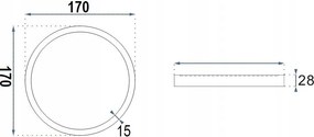 LED ПАНЕЛ ВГРАДЕН Round White 12W
