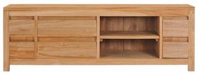 288899 vidaXL ТВ шкаф 120x30x40 см тиково дърво масив