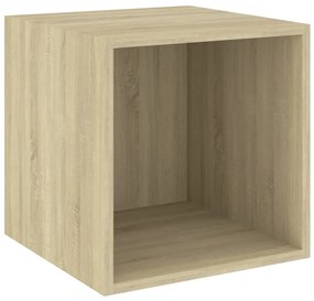 805453 vidaXL Стенен шкаф, дъб сонома, 37x37x37 см, ПДЧ
