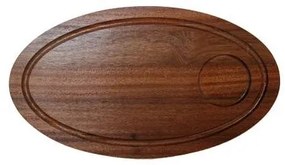 Horecano - Дървена дъска за презентация елипса 23x38x1.5см-(HC-981523) C067B