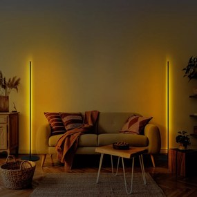 Черна LED подова лампа (височина 153 cm) Only – Opviq lights