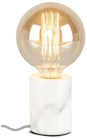 Бяла настолна лампа с мраморна основа Athens - it's about RoMi