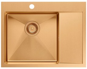 Стоманена мивка RUSSEL 116 Copper