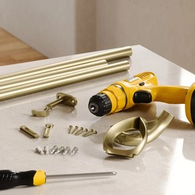 Стоманен разтегателен корниз 107 - 305 cm Loop – Umbra