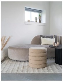 Бежова табуретка от плат bouclé Brooklyn - House Nordic