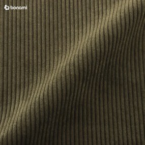 Ъглов диван от зелен велур (ляв ъгъл) Sting - Scandic