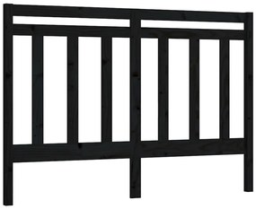 817804 vidaXL Горна табла за легло, черна, 166x4x100 см, бор масив