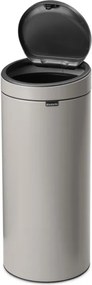 Кош за боклук Brabantia Touch Bin New 1010459, 30 л, Безшумно и плавно затваряне, Светлосив