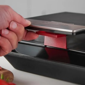 Сандвич тостер Russell Hobbs Creations 26800-56, 750W, 4 филии, Незалепващи плочи, Бързо загряване, Индикатори, Черен/инокс