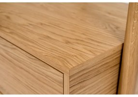 Стена в преддверието от дъбово дърво с огледало Tripod - Woodman