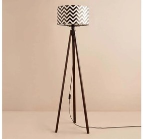 Подова лампа AYD 1xE27/40W/230V кафява/черна/бяла