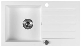 Sapho - Кухненска мивка 78x44 см гранит/бяла