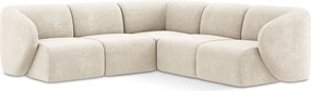 Бежов шенилов ъглов диван Lani – Makamii