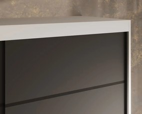 Гардероб Houston 150 плъзгащ се-Leuko-Мауро