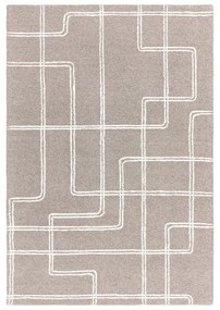 Светлосив ръчно изработен вълнен килим 160x230 cm Ada – Asiatic Carpets