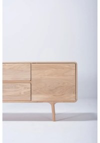 ТВ скрин от масивна дъбова дървесина Естествено Fawn - Gazzda