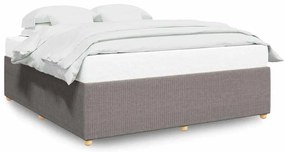 3284967 vidaXL Рамка за легло без матрак, таупе, 200x200 см, плат