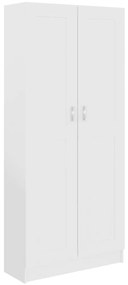 802732 vidaXL Библиотека, бяла, 82,5x30,5x185,5 см, ПДЧ