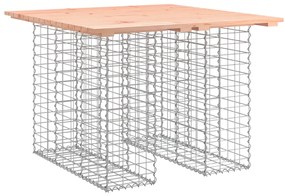 834372 vidaXL Градинска маса, дизайн от габион, 100x102x72 см, масивна дървесина, Дъглас