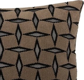 Декоративна възглавница atmosphera Jacquard Diamond, Кафяв, 30×50 cm