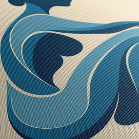 Картина на платно – Елегантност в синьо