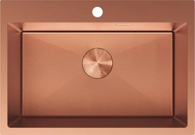 Mexen Solix мивка от неръждаема стомана 1-коморна 650 x 450 мм, мед HC - 6403651000-65HC