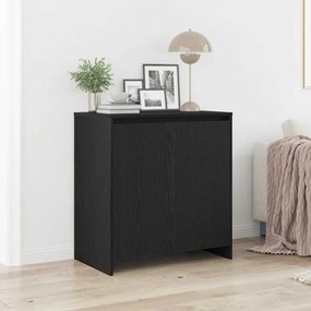 862082 vidaXL Бюфет, черен дъб, 70x41x75 см, инженерно дърво