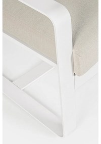 Бял алуминиев градински диван Merrigan – Bizzotto