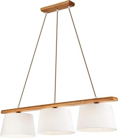 Полилей на кабел AIDA 3xE27/60W/230V дъб