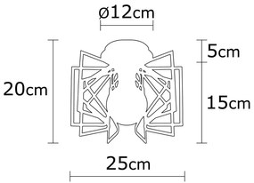Черно осветително тяло за таван с метален абажур ø 26 cm Nemrut – Opviq lights