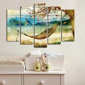 Картина от няколко части Хамак, 105 x 70 cm - Wallity
