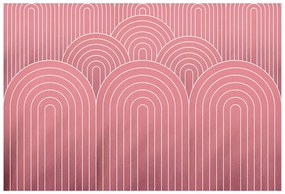 Самозалепващ тапет – Старорозов модел дъга Mid-Century