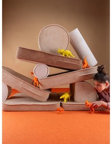 Кафяв детски диван от рипсено кадифе 132 cm Settee – Wigiwama