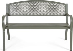 Градинска пейка метална в цвят каки Lizette – Bizzotto