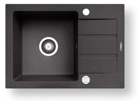 Pyramis 70166501 - Кухненска мивка NEXT 62x44 см гранит мат черен