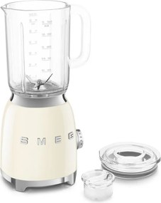 Блендер Smeg BLF03CREU, 800W, 1.5 л, 18000 об/мин, 4 програми, 4 скорости + Пулс, Неръждаема стомана, Крема