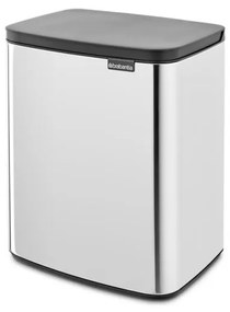 Кош за боклук Brabantia Bo Small 1006636, 12 л, Безшумно и плавно отваряне, Инокс