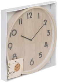 Стенен часовник atmosphera Ivana, Дърво, Ø38 cm - Кафяв