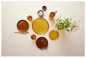 Оранжева стъклена чиния за сервиране ø 30 cm Kusintha - Bitz