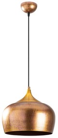Висящо осветително тяло в златисто с метален абажур ø 30 cm Berceste – Opviq lights