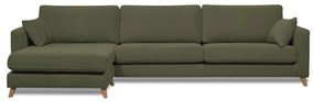 Зелен ъглов диван (ляв ъгъл) Faria - Scandic