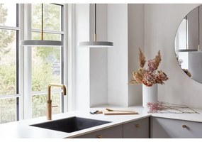 Светлосиво LED висящо осветително тяло с метален абажур ø 31 cm Asteria Mini – UMAGE